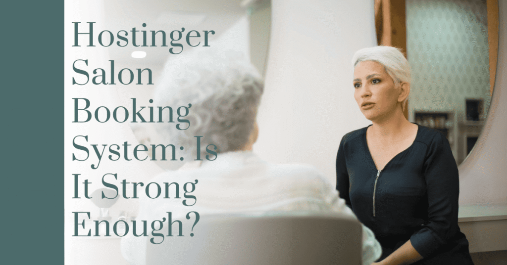 Hostinger salon booking system
