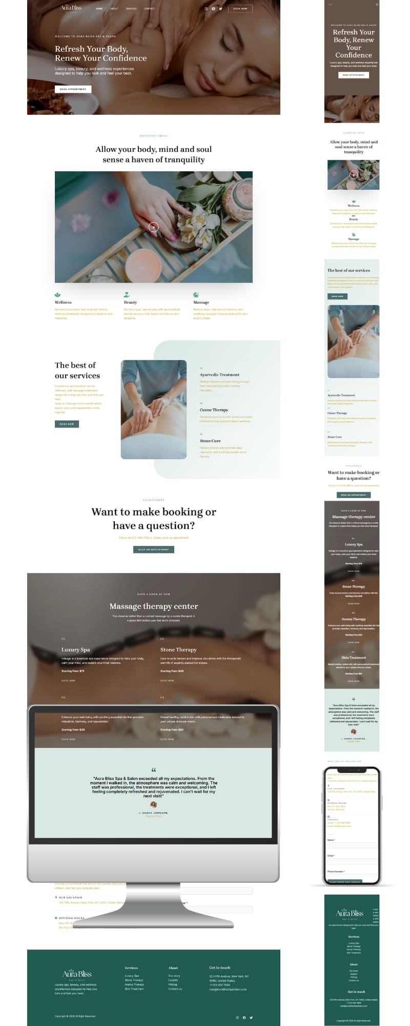 salon website example